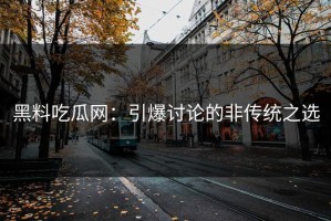 黑料吃瓜网：引爆讨论的非传统之选
