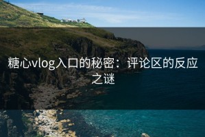 糖心vlog入口的秘密：评论区的反应之谜