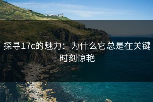 探寻17c的魅力：为什么它总是在关键时刻惊艳